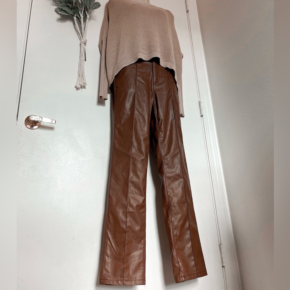 Pretty Little Thing Faux Leather Pants - NWT!